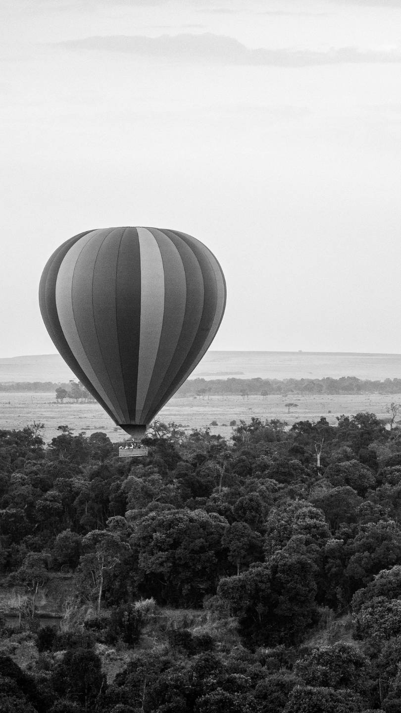 Hot Air ballooning above the Masai Mara
