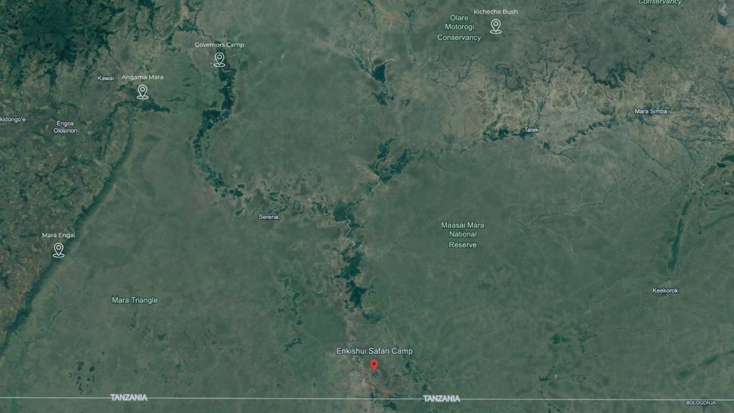 A map of the Mara Triangle